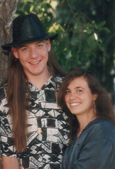 Michael Sanders and Kari Rawluk (Kari S. Sanders, Kari Sanders) in Golden Colorado, 1995